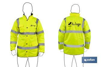 High visibility parka | Available sizes from S to XXXL | Yellow - Cofan